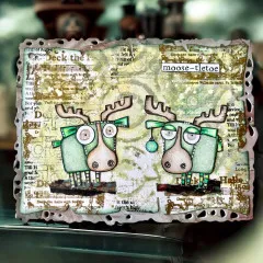 6x6 Inch Design Paper Nr. 36 - Weathered Wanderings - Faded Horizons