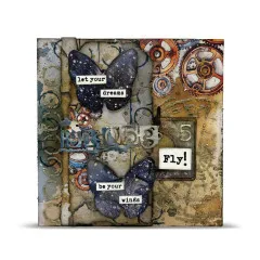 6x6 Inch Design Paper Nr. 36 - Weathered Wanderings - Faded Horizons