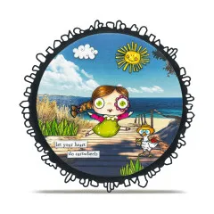 A5 Design Paper Nr. 37 - Weathered Wanderings - Sunset Splashes