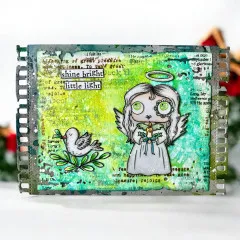 A5 Design Paper Nr. 37 - Weathered Wanderings - Sunset Splashes