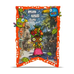 A6 Design Paper Nr. 38 - Weathered Wanderings - Sun-Kissed Streets