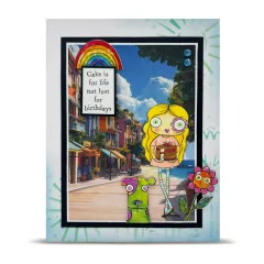 A6 Design Paper Nr. 38 - Weathered Wanderings - Sun-Kissed Streets