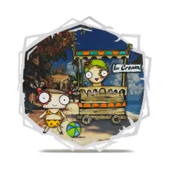 6x6 Inch Design Paper Nr. 39 - Weathered Wanderings - Tropical Alleyways