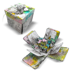 AALL & Create - 12x12 Paper Pack - Inkblot Meadow - Speckled Vellum