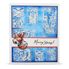 Aall & Create Clear Stamps Bundle - Postcards of Cheer - Merry Wishes by Autour De Mwa & Co