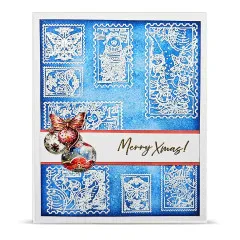 Aall & Create Clear Stamps Bundle - Postcards of Cheer - Merry Wishes by Autour De Mwa & Co