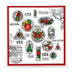 Aall & Create Clear Stamps Bundle - Postcards of Cheer - Merry Wishes by Autour De Mwa & Co