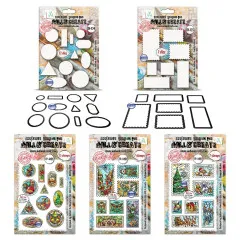 Stamps & Dies - Postcards of Cheer - Postage Christmas Shapes by Autour De Mwa & Co