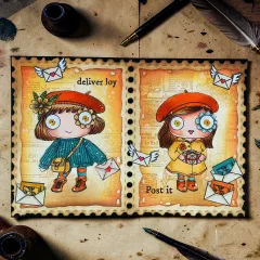 Aall & Create Clear Stamps Bundle - Post & Ink by Janet Klein