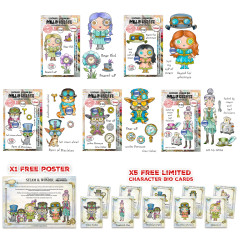 Aall & Create Clear Stamps Bundle - Steam & Wonder by Janet Klein