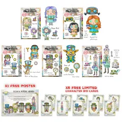 Aall & Create Clear Stamps Bundle - Steam & Wonder by Janet Klein