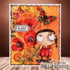 Rub-Ons Nr. 23 - Dancing Poppies