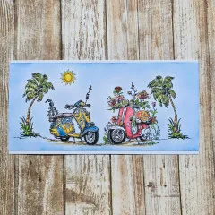 Clear Stamps Nr. 1185 - Beach Bikers