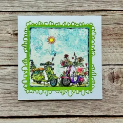 Clear Stamps Nr. 1185 - Beach Bikers