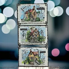 Clear Stamps Nr. 1253 - Whimsy Dwellings - Heritage Homes