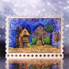 Clear Stamps Nr. 1257 - Whimsy Dwellings - Scenic Script