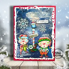 Clear Stamps Nr. 1319 - Twinkles & Tidings - Carols and Cancellations