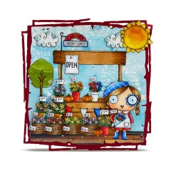 Clear Stamps Nr. 1323 - Postcards from London - Camden Flower Market