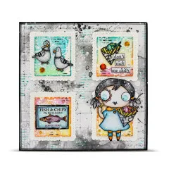 Clear Stamps Nr. 1325 - Postcards from London - Fish 'n Chips