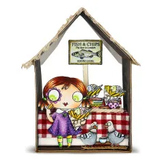 Clear Stamps Nr. 1325 - Postcards from London - Fish 'n Chips