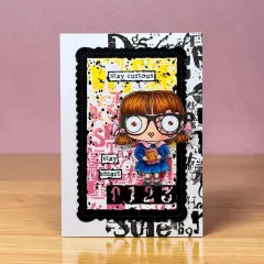 Clear Stamps Nr. 1330 - Scribble Away - Word Frenzy by Autour De Mwa & Co