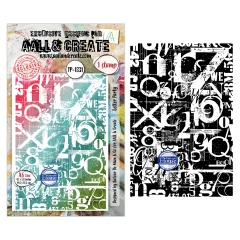 Clear Stamps Nr. 1331 - Scribble Away - Letter Party by Autour De Mwa & Co
