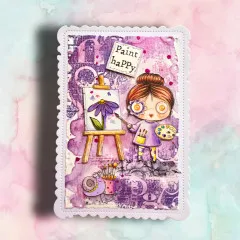 Clear Stamps Nr. 1331 - Scribble Away - Letter Party by Autour De Mwa & Co