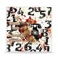 Clear Stamps Nr. 1333 - Scribble Away - Dizzy Digits by Autour De Mwa & Co