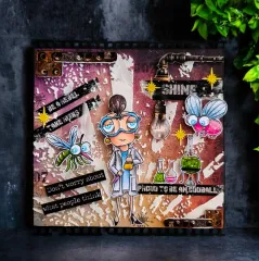 Clear Stamps Nr. 1338 - Postcard Sky - Postcard Shuffle