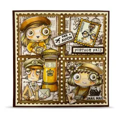 Clear Stamps Nr. 1342 - Geometric Gazette - The Daily News by Autour De Mwa & Co