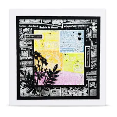 Clear Stamps Nr. 1342 - Geometric Gazette - The Daily News by Autour De Mwa & Co