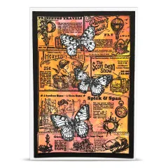 Clear Stamps Nr. 1342 - Geometric Gazette - The Daily News by Autour De Mwa & Co