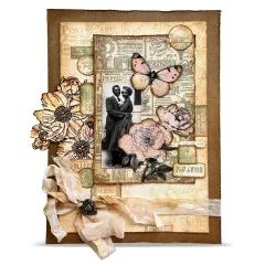 Clear Stamps Nr. 1342 - Geometric Gazette - The Daily News by Autour De Mwa & Co