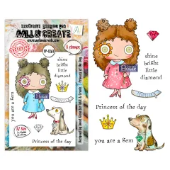 Clear Stamps Nr. 1361 - Petals & Ink - Princess of the Day