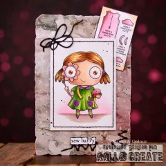 Clear Stamps Nr. 1362 - Petals & Ink - Sew Happy