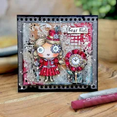 Clear Stamps Nr. 1371 - Steam & Wonder - Gear Girl by Janet Klein
