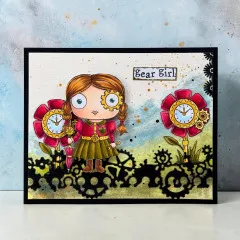 Clear Stamps Nr. 1371 - Steam & Wonder - Gear Girl by Janet Klein