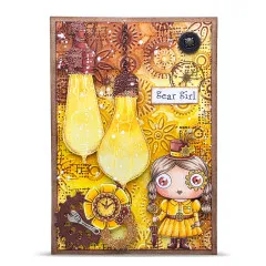 Clear Stamps Nr. 1371 - Steam & Wonder - Gear Girl by Janet Klein