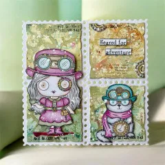 Clear Stamps Nr. 1372 - Steam & Wonder - Geared For Adventure by Janet Klein