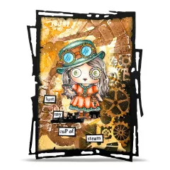 Clear Stamps Nr. 1372 - Steam & Wonder - Geared For Adventure by Janet Klein