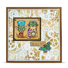 Clear Stamps Nr. 1373 - Steam & Wonder - Precision Paws by Janet Klein