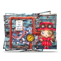 Clear Stamps Nr. 1374 - Steam & Wonder - Time Tinker by Janet Klein
