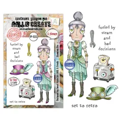Clear Stamps Nr. 1375 - Steam & Wonder - Steaming Dee by Janet Klein