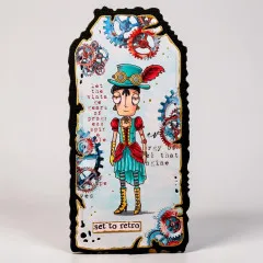 Clear Stamps Nr. 1375 - Steam & Wonder - Steaming Dee by Janet Klein