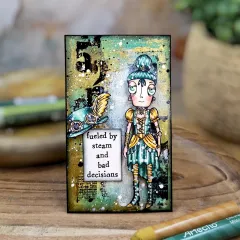 Clear Stamps Nr. 1375 - Steam & Wonder - Steaming Dee by Janet Klein