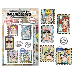 Clear Stamps Nr. 1378 - Post & Ink - Miss Dee First Class by Janet Klein