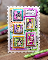 Clear Stamps Nr. 1378 - Post & Ink - Miss Dee First Class by Janet Klein