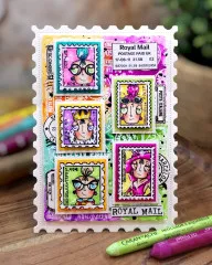 Clear Stamps Nr. 1378 - Post & Ink - Miss Dee First Class by Janet Klein