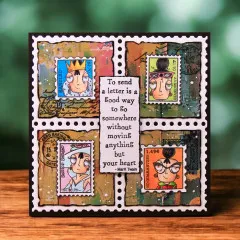Clear Stamps Nr. 1378 - Post & Ink - Miss Dee First Class by Janet Klein