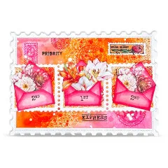 Clear Stamps Nr. 1380 - Post & Ink - Postal Bits by Janet Klein